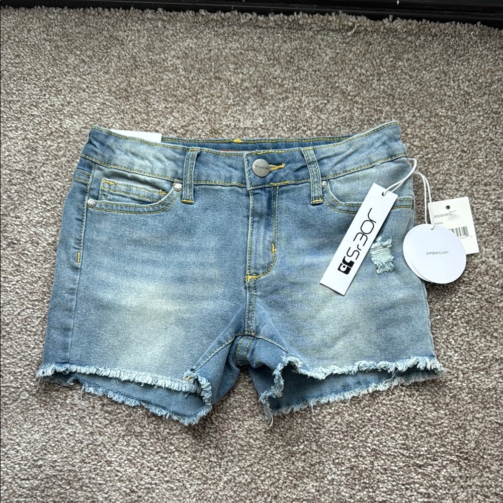 Joe's Jeans Blue Distressed Jean Shorts
